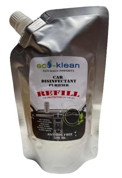 Eco-Klean Car Disinfectant Machine Refill Pack 500mlx2